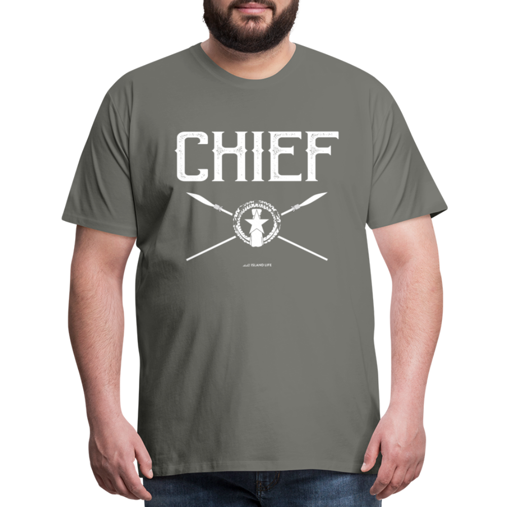 Chief Chamorro CNMI Saipan Men's Premium T-Shirt - asphalt gray