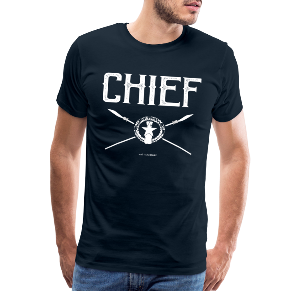 Chief Chamorro CNMI Saipan Men's Premium T-Shirt - deep navy