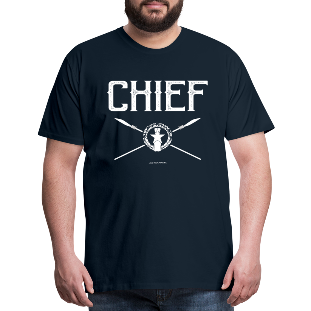 Chief Chamorro CNMI Saipan Men's Premium T-Shirt - deep navy