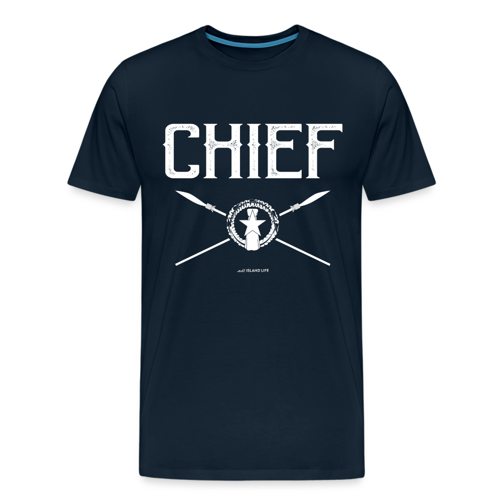 Chief Chamorro CNMI Saipan Men's Premium T-Shirt - deep navy