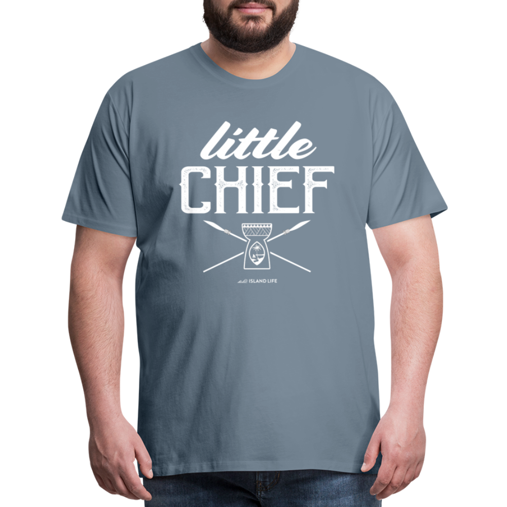 Little Chief Chamorro Guam Men's Premium T-Shirt - steel blue