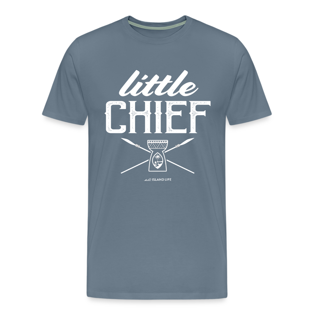 Little Chief Chamorro Guam Men's Premium T-Shirt - steel blue