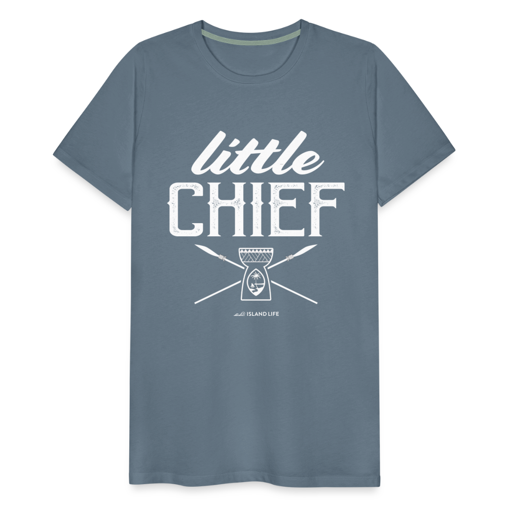 Little Chief Chamorro Guam Men's Premium T-Shirt - steel blue