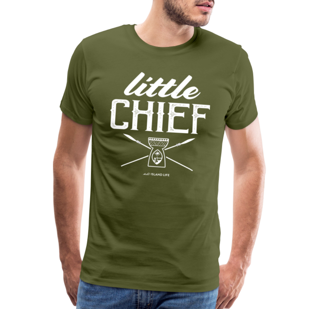 Little Chief Chamorro Guam Men's Premium T-Shirt - olive green