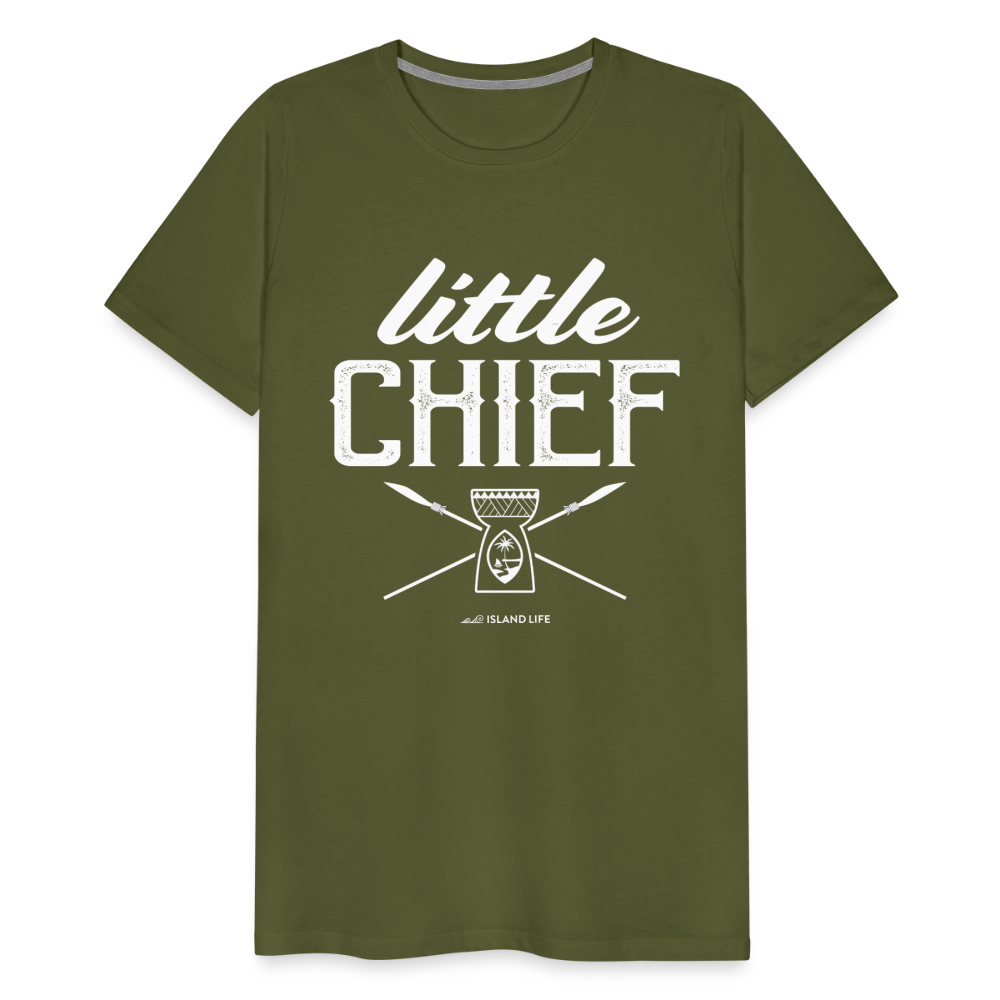 Little Chief Chamorro Guam Men's Premium T-Shirt - olive green