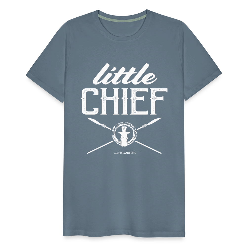 Little Chief Chamorro CNMI Men's Premium T-Shirt - steel blue