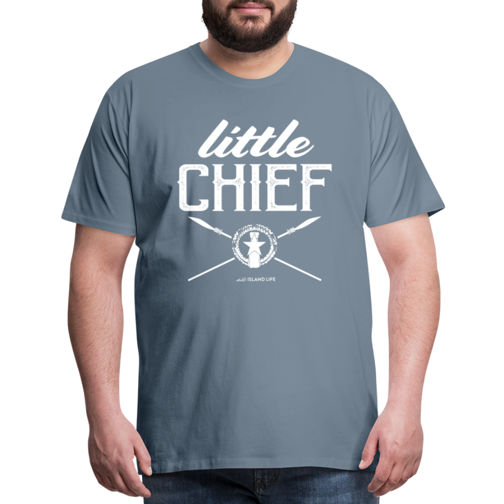 Little Chief Chamorro CNMI Men's Premium T-Shirt - steel blue