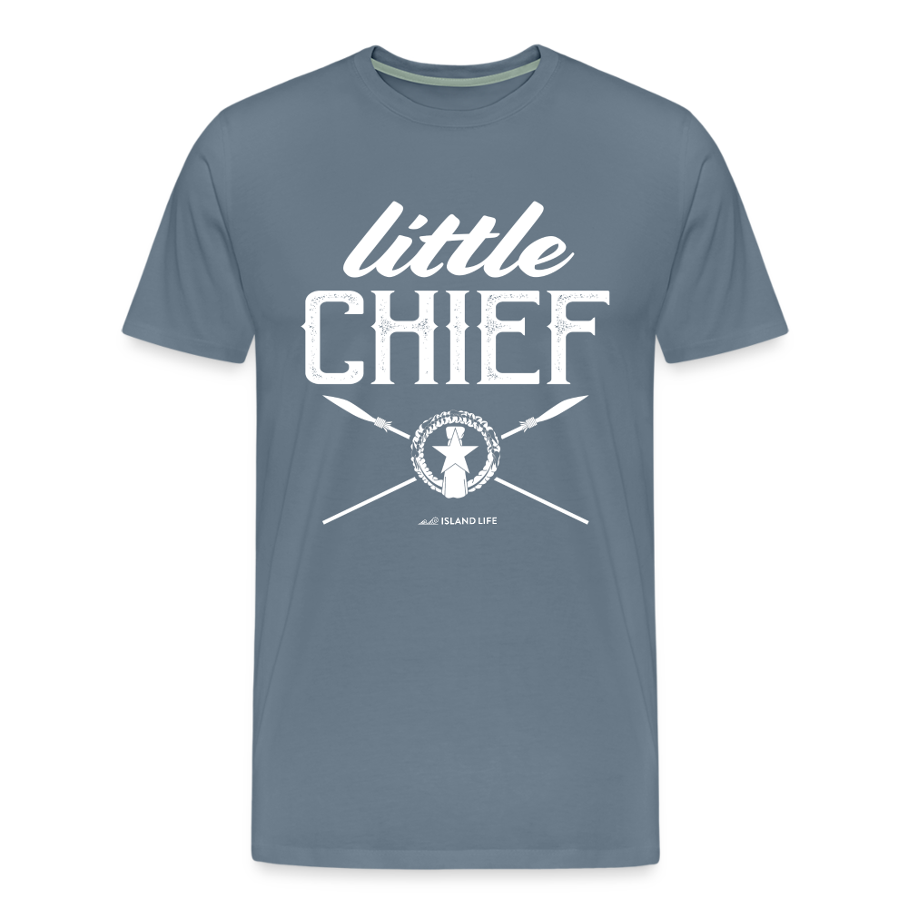 Little Chief Chamorro CNMI Men's Premium T-Shirt - steel blue