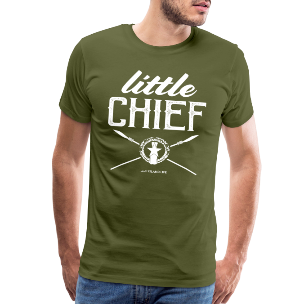 Little Chief Chamorro CNMI Men's Premium T-Shirt - olive green