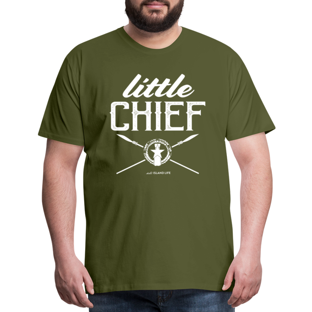 Little Chief Chamorro CNMI Men's Premium T-Shirt - olive green