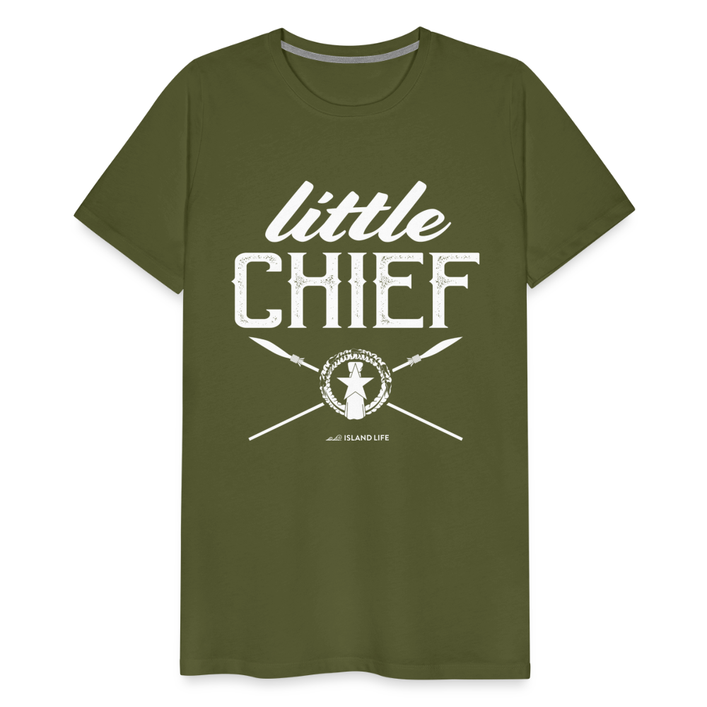 Little Chief Chamorro CNMI Men's Premium T-Shirt - olive green