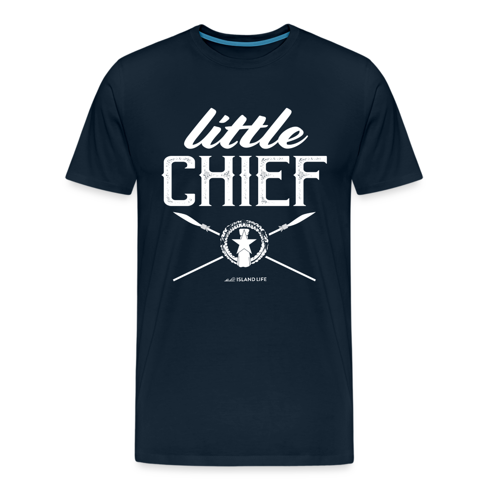 Little Chief Chamorro CNMI Men's Premium T-Shirt - deep navy