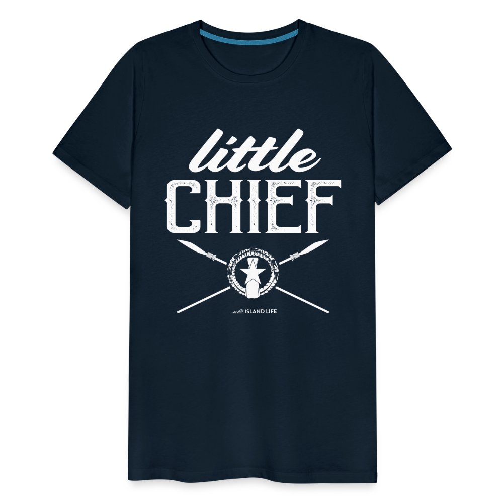 Little Chief Chamorro CNMI Men's Premium T-Shirt - deep navy