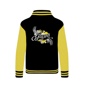 Guam Yellow Floral Varsity Jacket