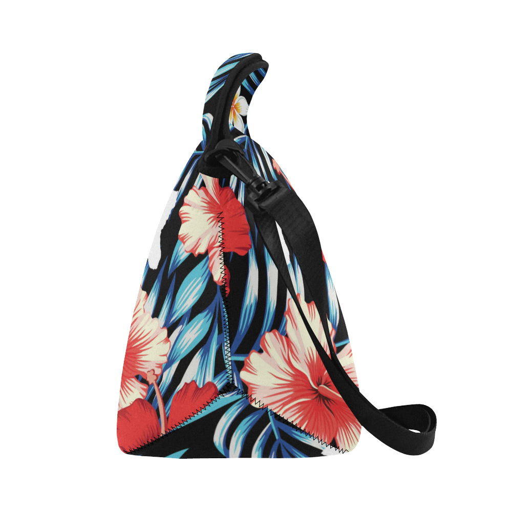 Guam Tropical Floral Neoprene Lunch Bag Large