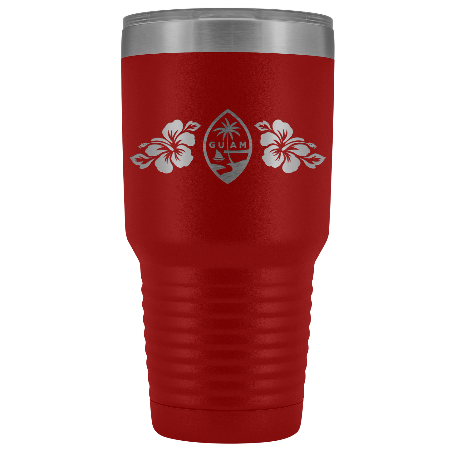 Guam Seal Hibiscus 30oz Tumbler