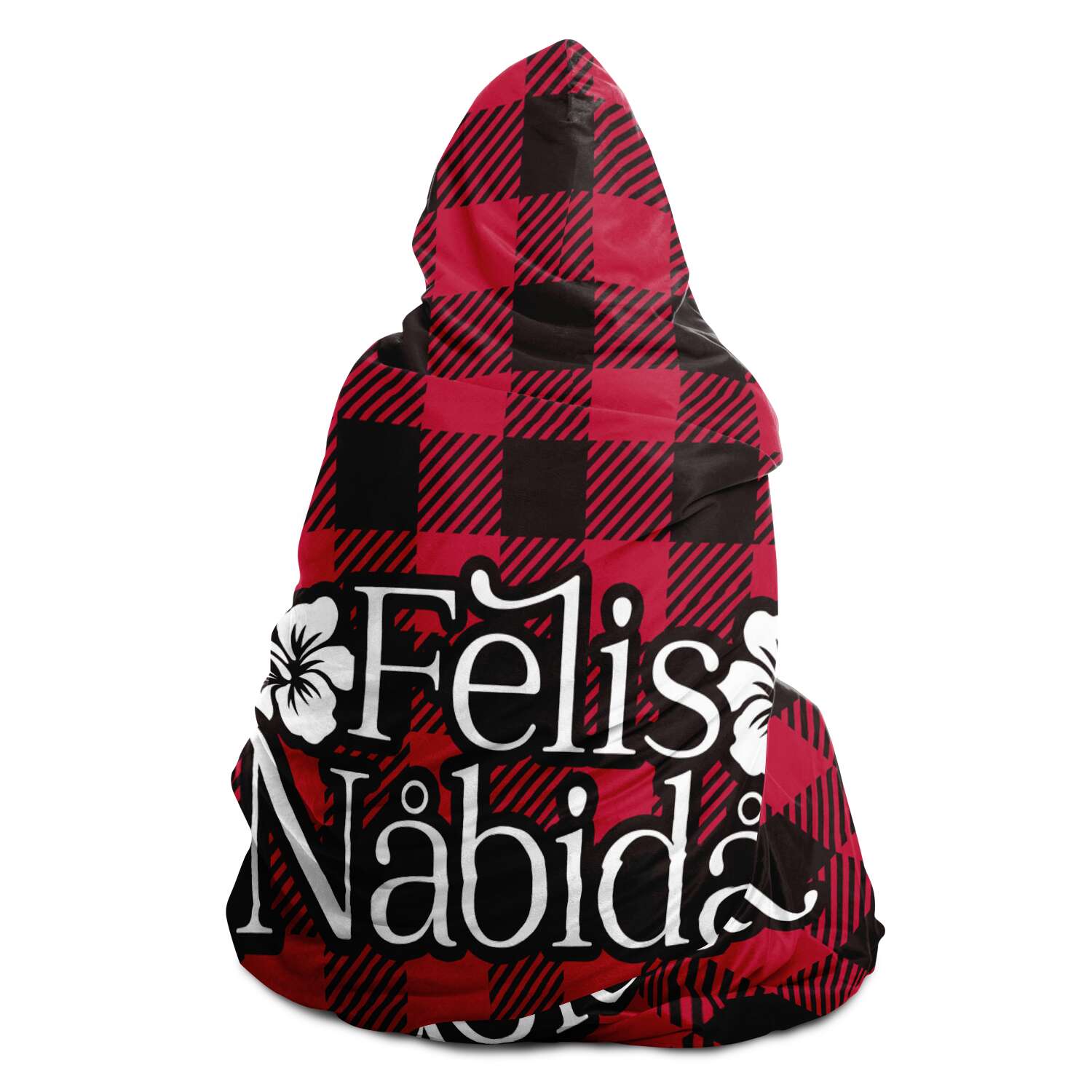 Felis Nabidat Christmas Guam CNMI Premium Sherpa Hooded Blanket