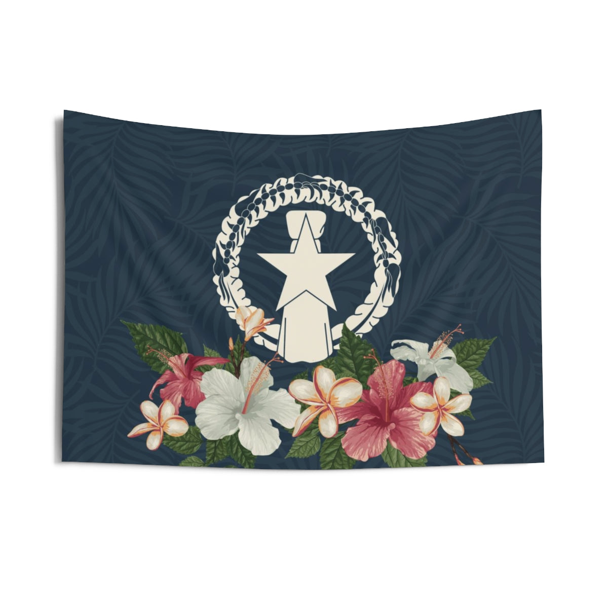 CNMI Vintage Hibiscus Indoor Wall Tapestry