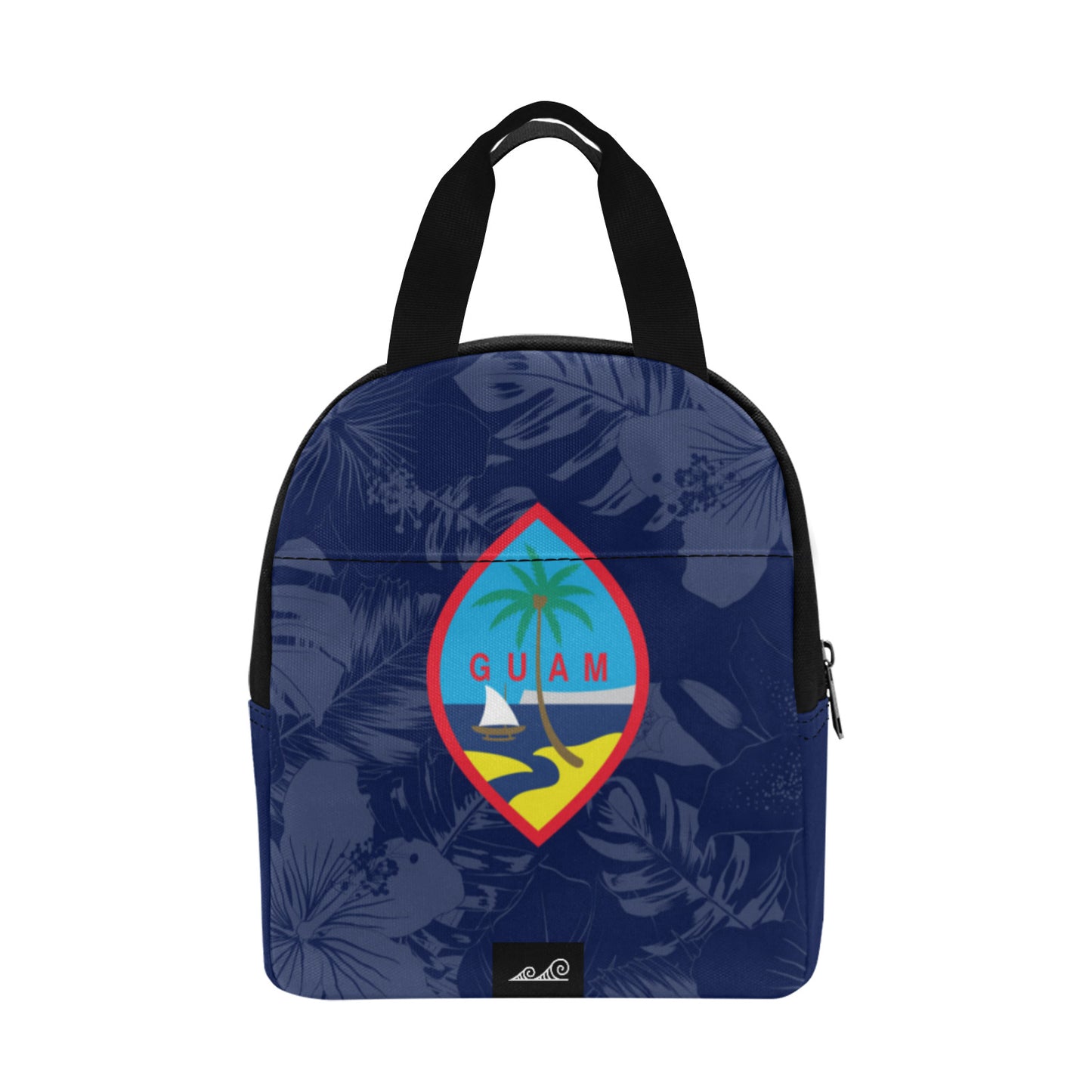 Guam Flag Hibiscus Zipper Lunch Bag