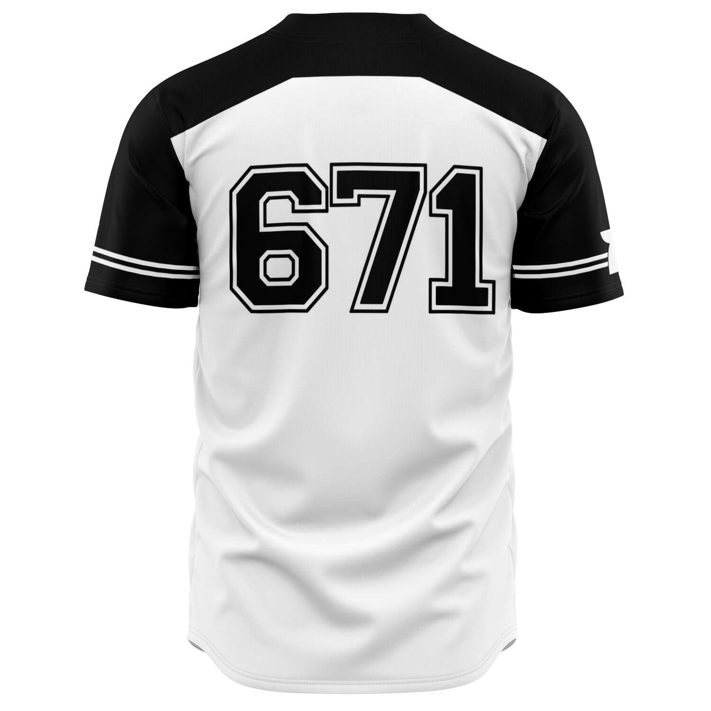 Guam Black and White Baseball Jersey