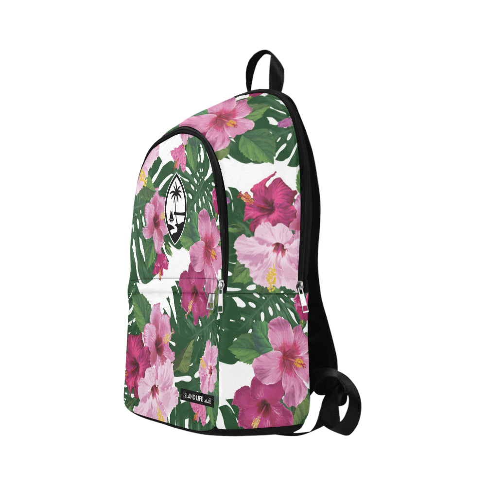 Guam Hibiscus Fuchsia Laptop Backpack