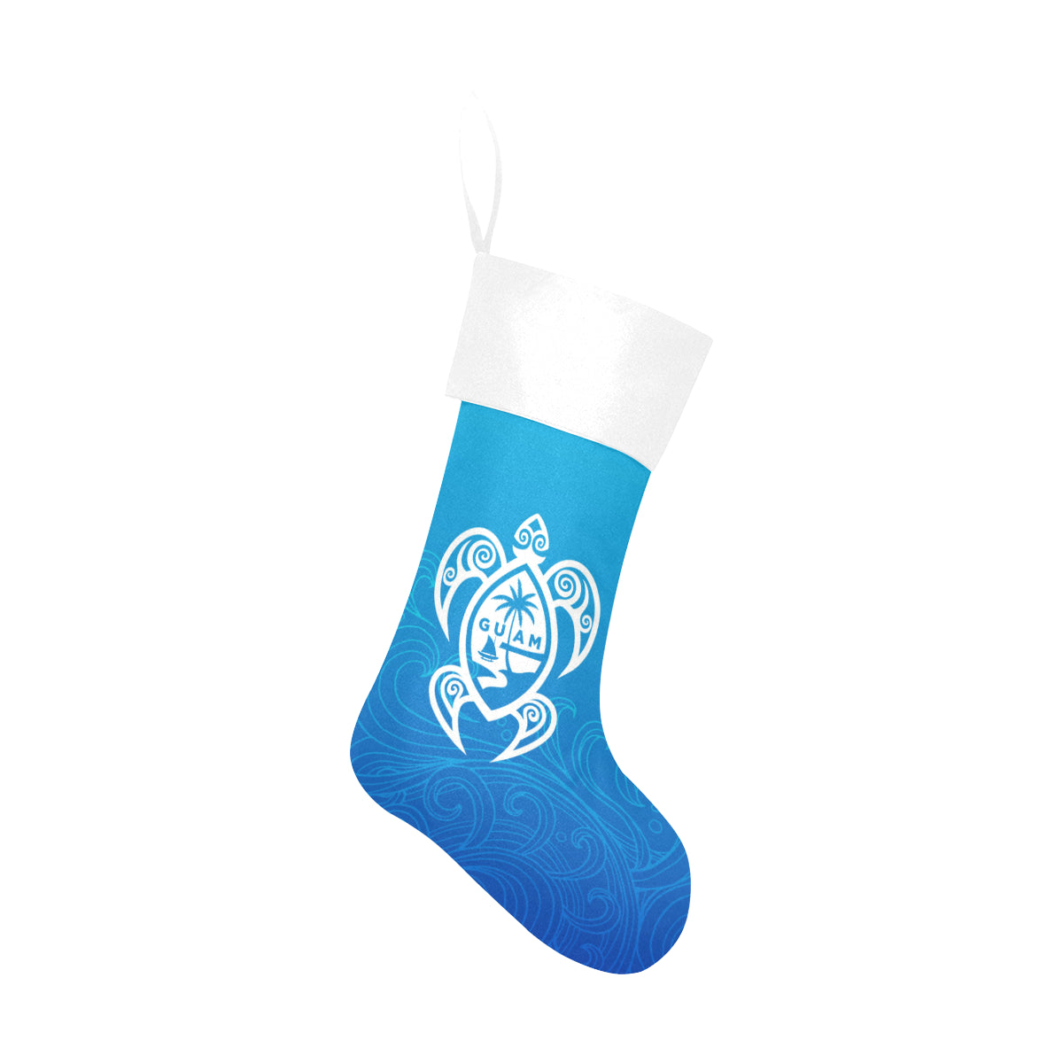 Guam Seal Island Tribal Turtle Christmas Stocking