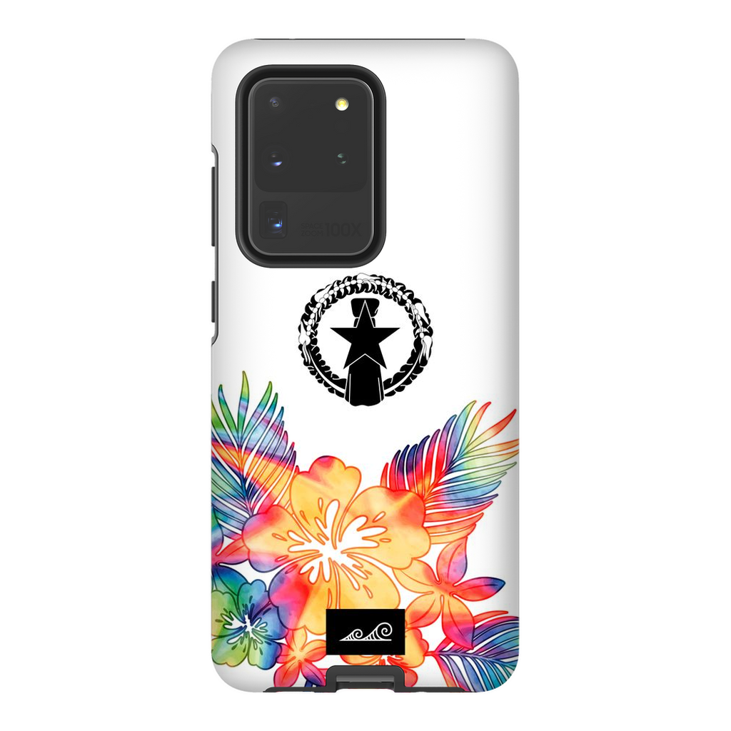 CNMI Tropical Hibiscus Tie Dye Glossy Tough Phone Case