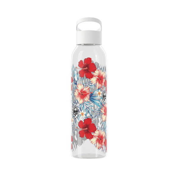 Sunset Waves White Owala 40oz Water Bottle with Handle – Citrus Waves Art