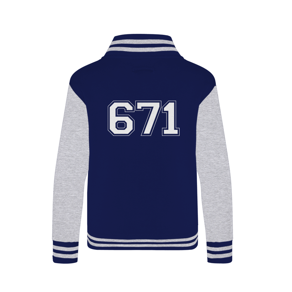 Guam Seal 671 Text Varsity Jacket