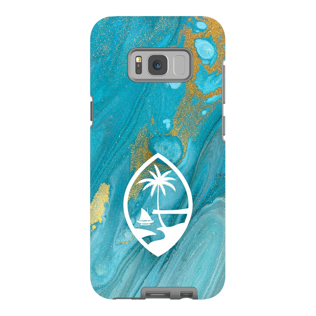 Guam Blue Marble Premium Glossy Tough Phone Case