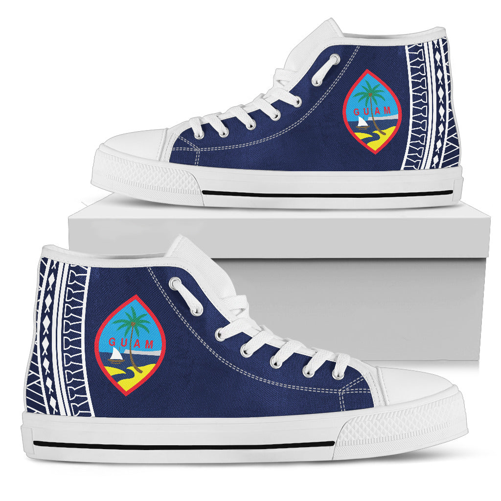 Tribal Guam Seal Blue High Top Shoe