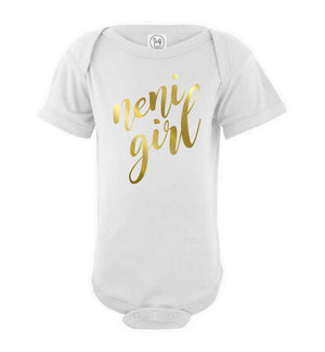 Gold Neni Girl Guam Baby Bodysuit