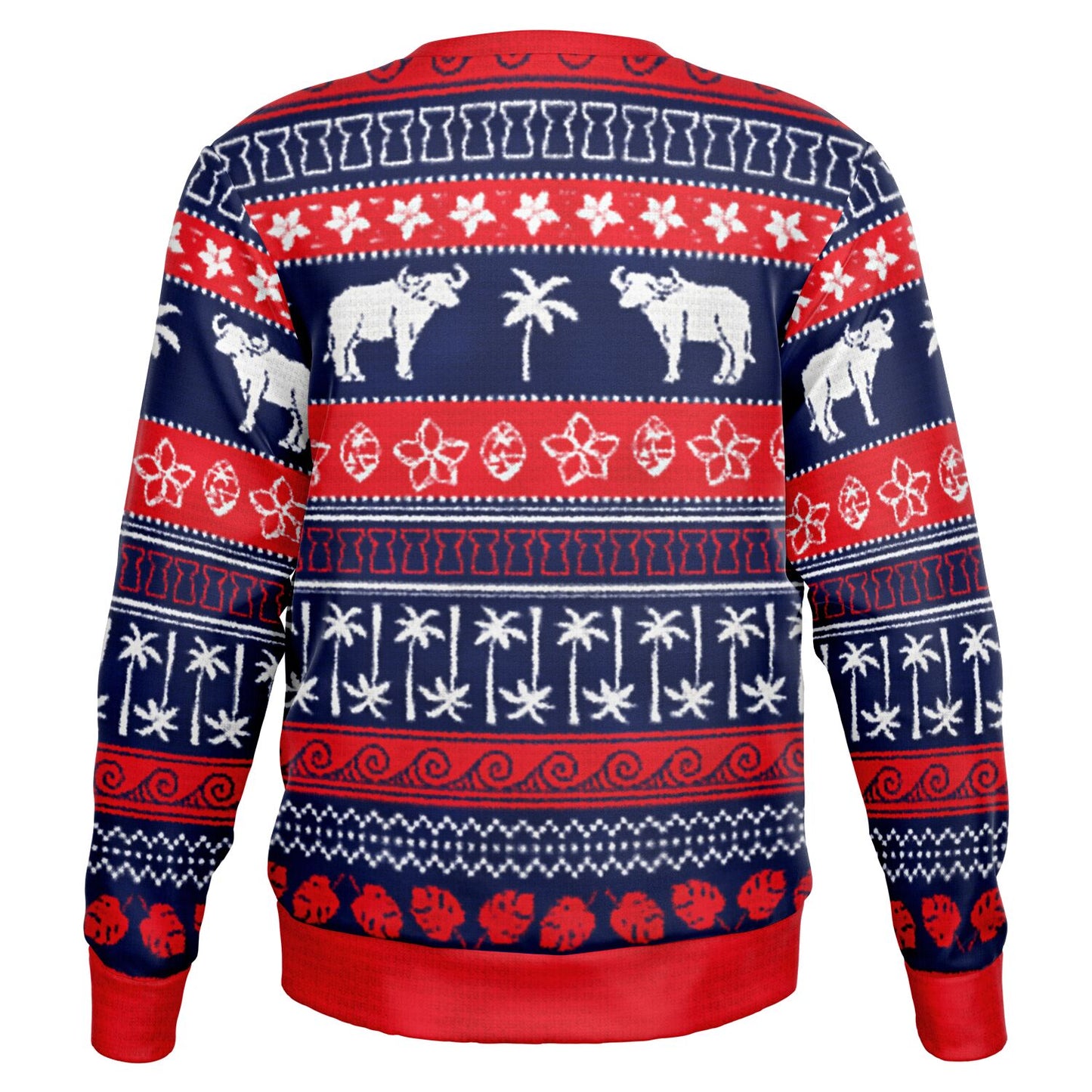 Guam Carabao Christmas Faux Sweater Sweatshirt