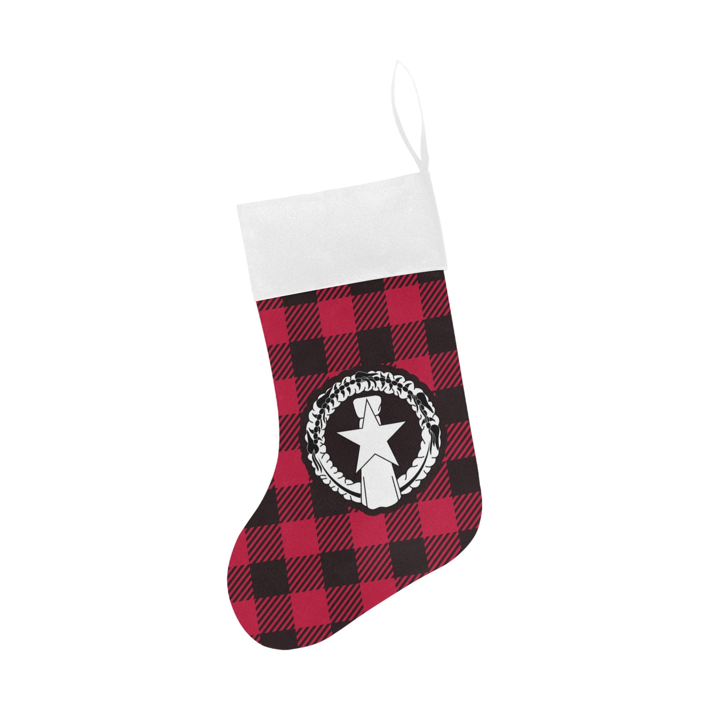 CNMI Buffalo Plaid Christmas Stocking Christmas Stocking