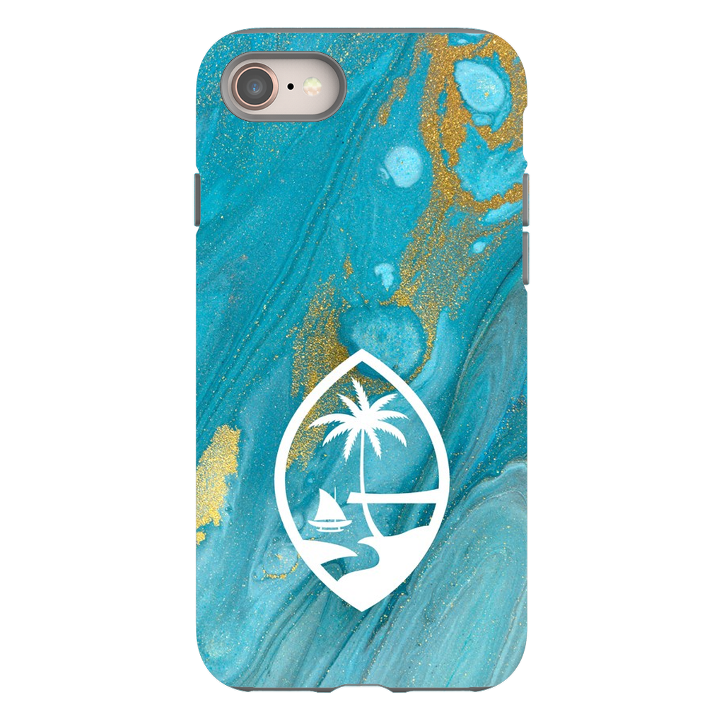 Guam Blue Marble Premium Glossy Tough Phone Case