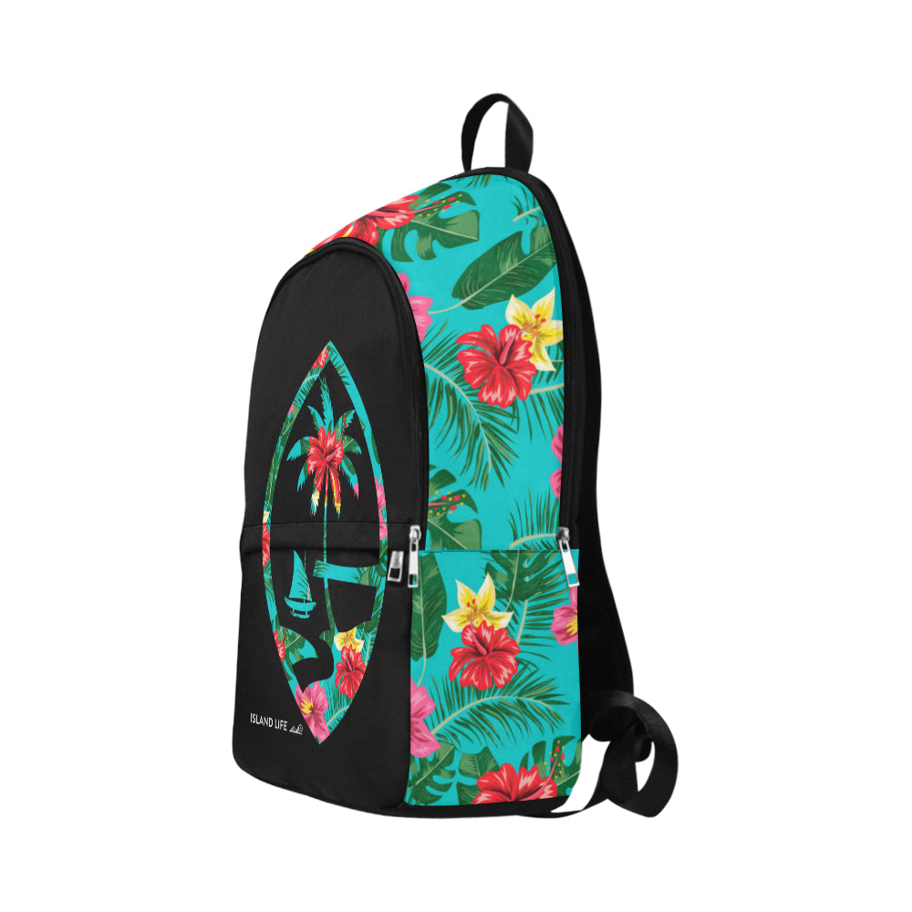 Floral Guam Seal Laptop Backpack