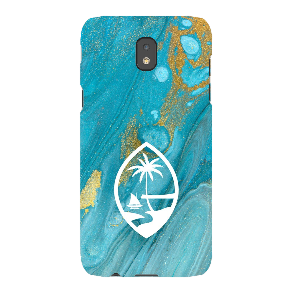 Guam Blue Marble Premium Glossy Tough Phone Case