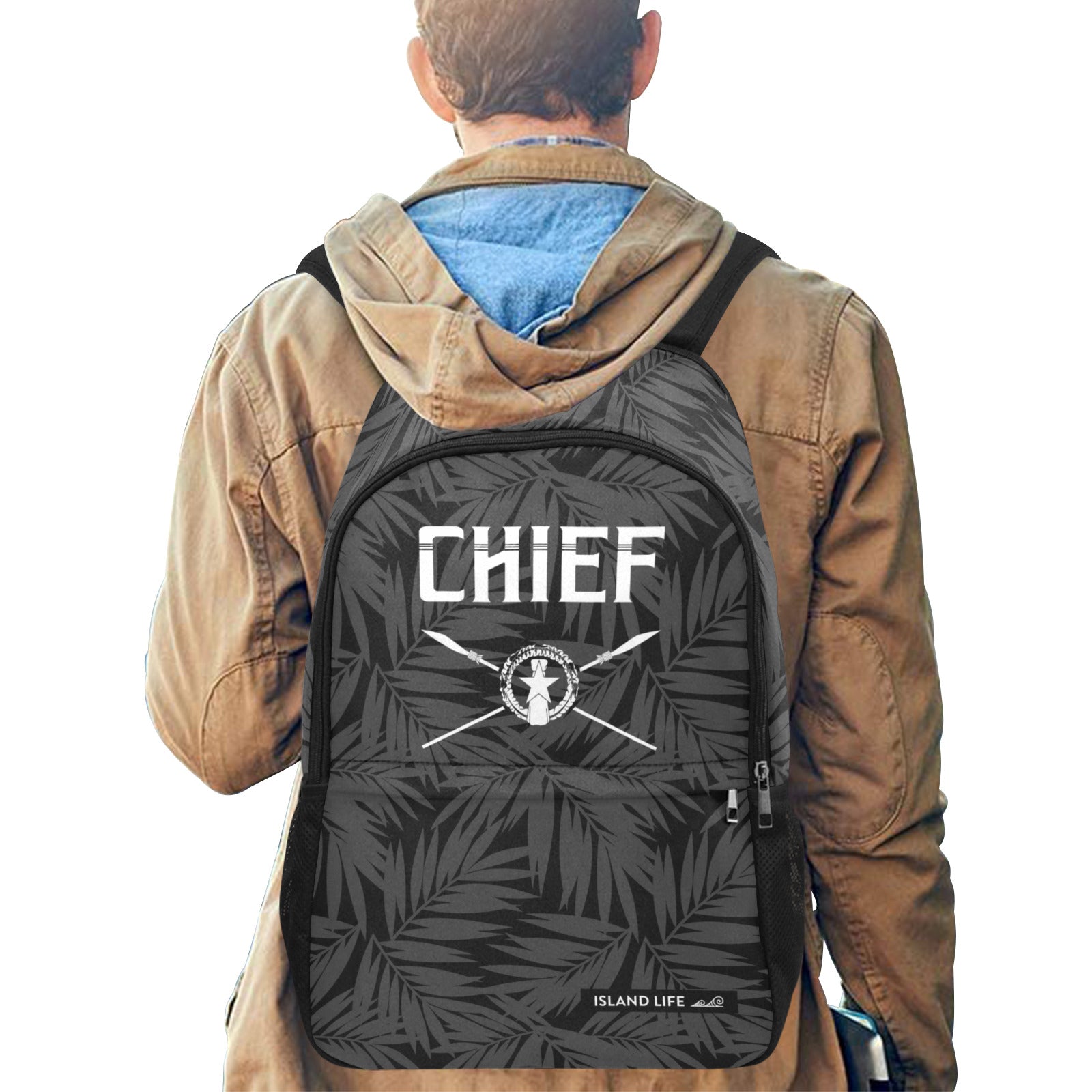 CNMI Chief Saipan Tinian Rota Laptop Side Pockets Backpack