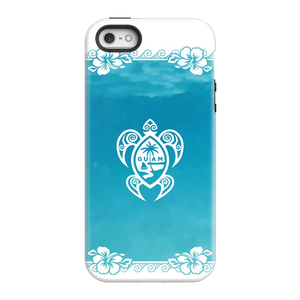 Guam Seal Island Tribal Turtle Premium Glossy Tough Phone Case