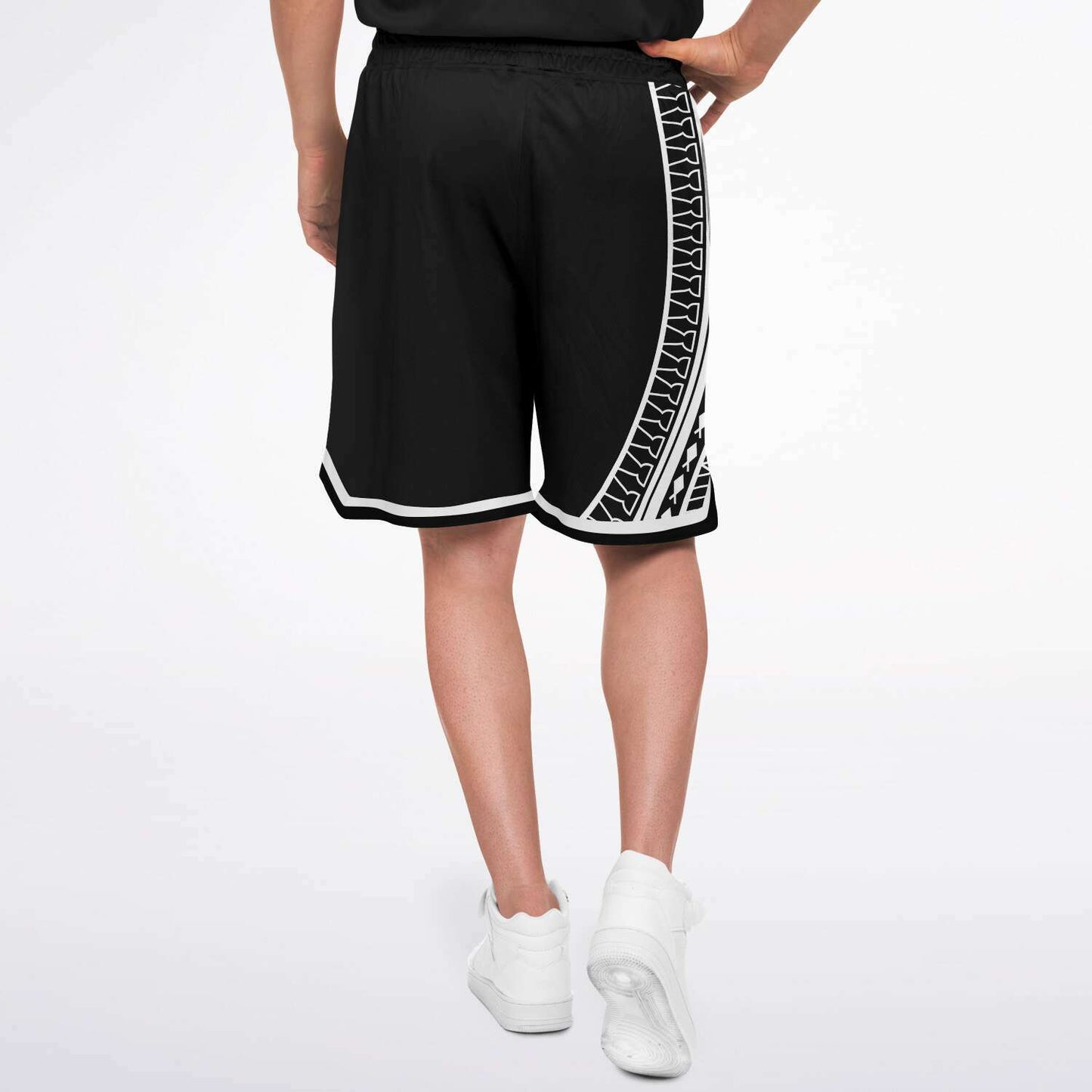 Guam Tribal Black Basketball Shorts