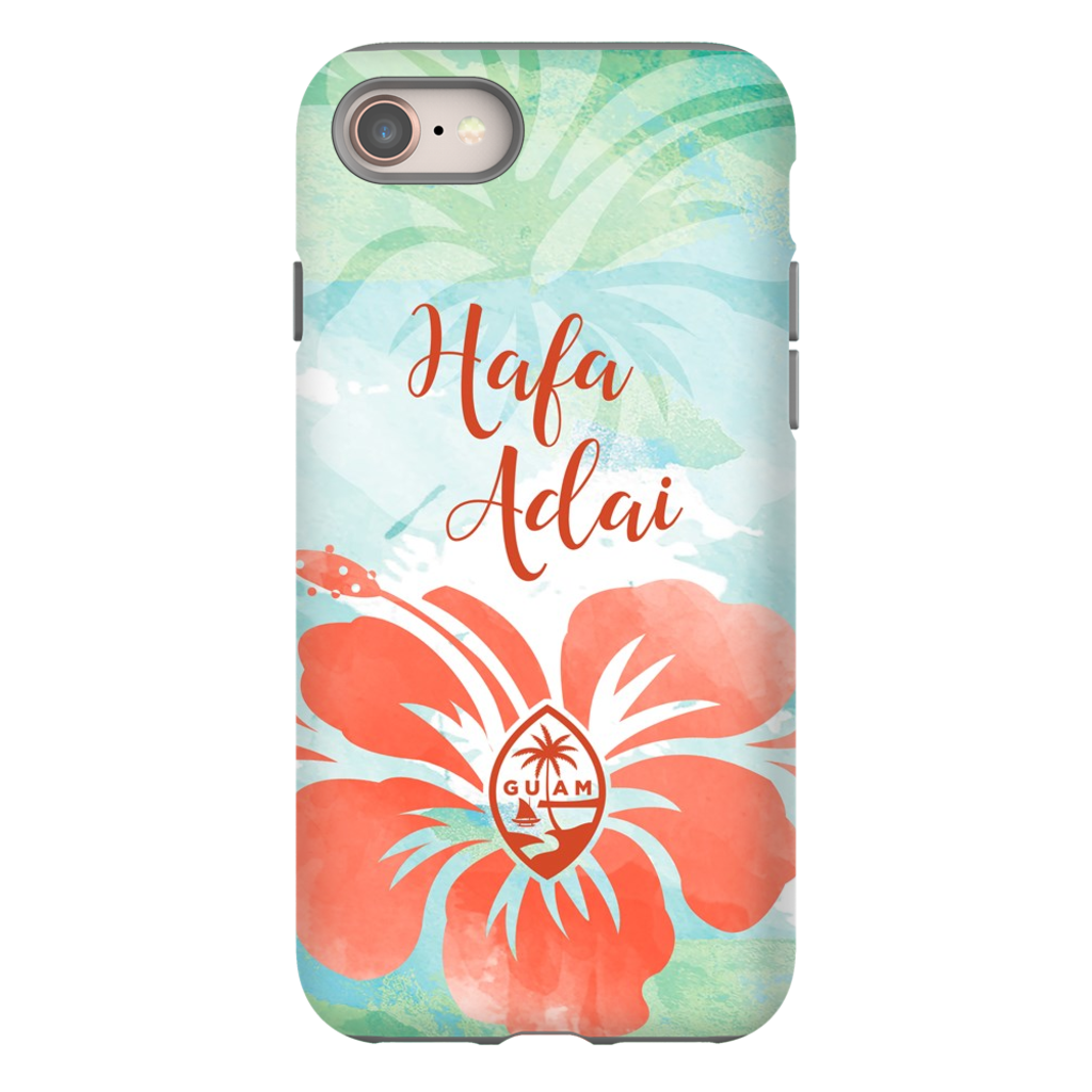 Hafa Adai Guam Chamorro Tropical Island Premium Glossy Tough Phone Case