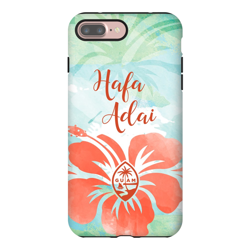 Hafa Adai Guam Chamorro Tropical Island Premium Glossy Tough Phone Case