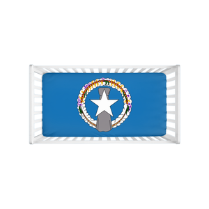 CNMI Flag Saipan Tinian Rota Baby Crib Sheet