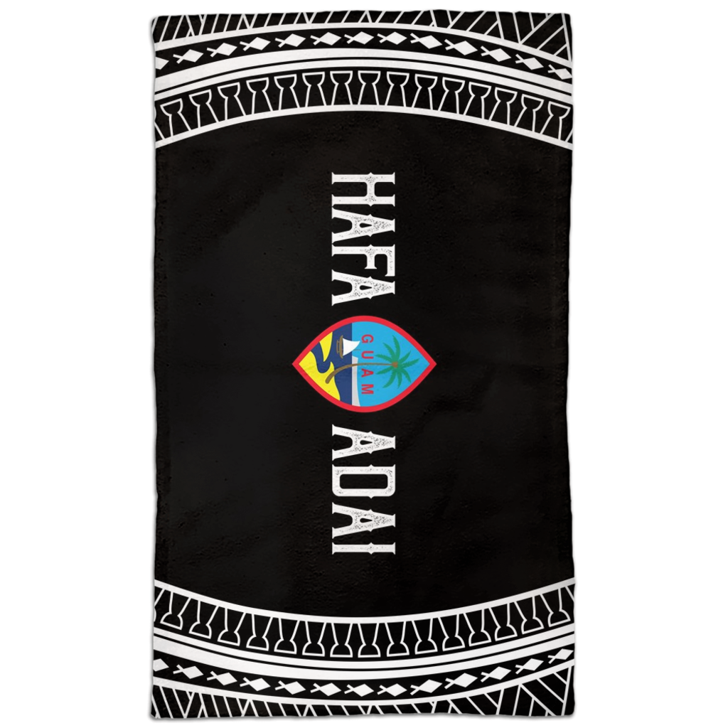 Hafa Adai Guam Tribal Hand Towel