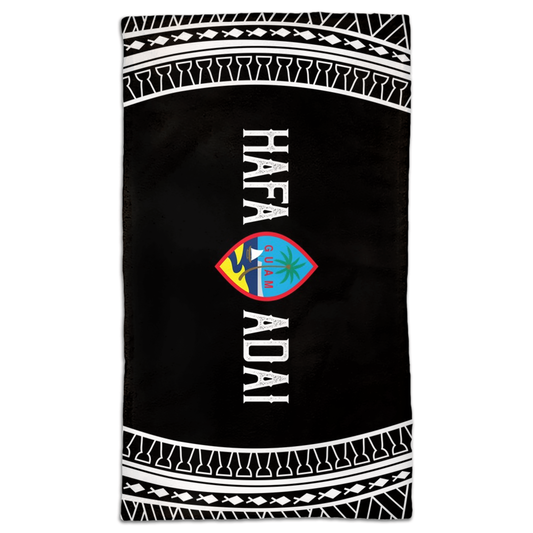 Hafa Adai Guam Tribal Hand Towel