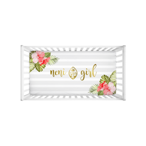 Neni Girl Hibiscus Guam Baby Crib Sheet