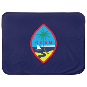 Guam Flag Baby Sherpa Blanket