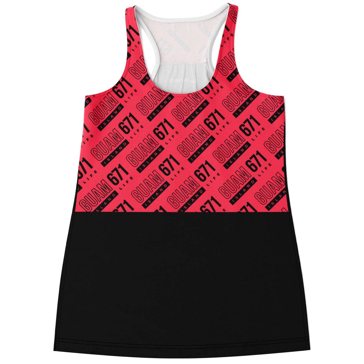 Guam 671 Pink Racerback Tank Top