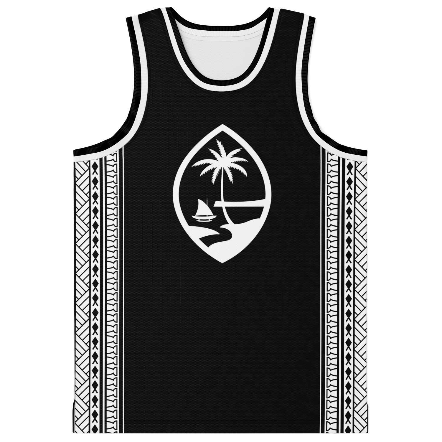 Guam Straight Tribal Basketball Jersey