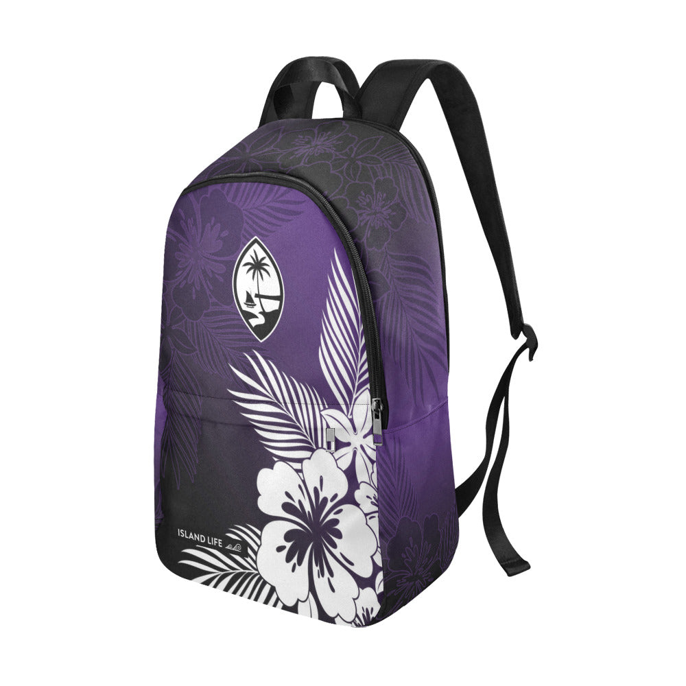 Guam Tropical Hibiscus Purple Laptop Backpack